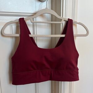 Hyba Burgundy Sports Bra for Women